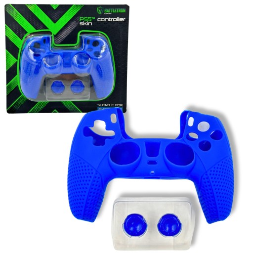 Silikónové puzdro na ovládač Battletron PS5 BLUE