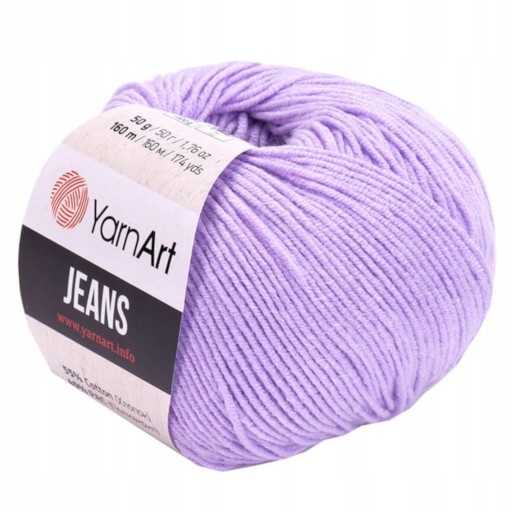 YarnArt Jeans 89 Purple Lilac priadza 50g/160m BAVLNA AKRYL FIALOVÁ