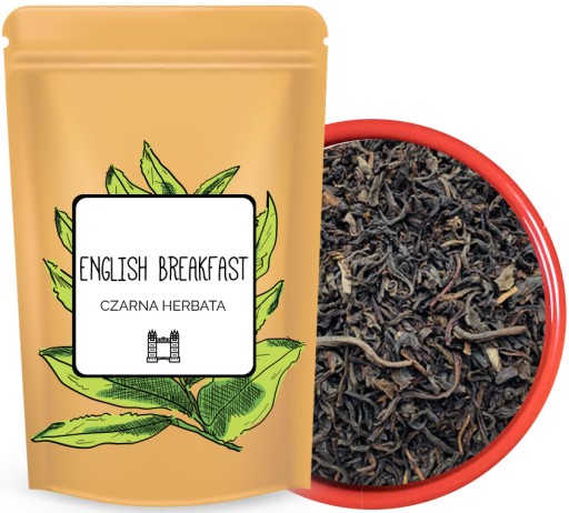 Značkový čierny listový čaj English Breakfast