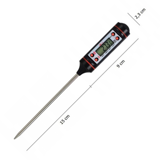 LCD KUCHYNSKÝ TEPLOMER NA MÄSO, VÍNO