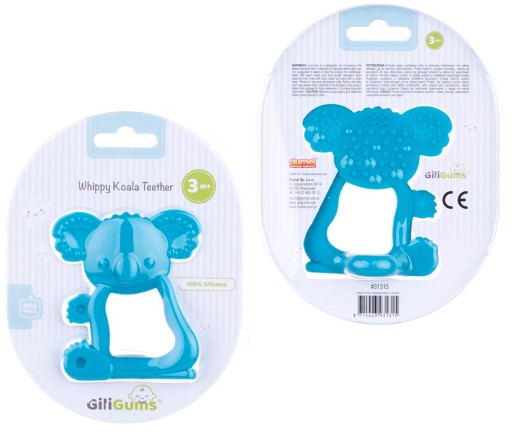 Ortodontická masáž GiliGums KOALA Teether Calming pre prerezávanie zubov
