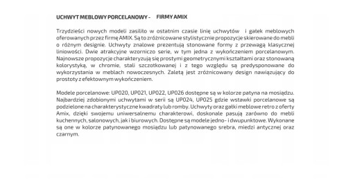 PORCELÁNOVÁ PATINA NÁBYTKOVÁ KĽÚČKA GP012 HIT AMIX
