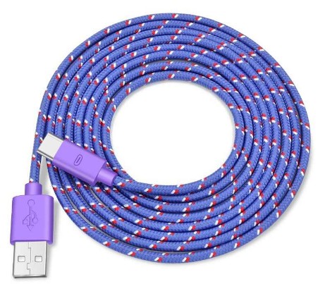 Kábel MICRO MICRO USB konektor do USB nylon 3m (3889)