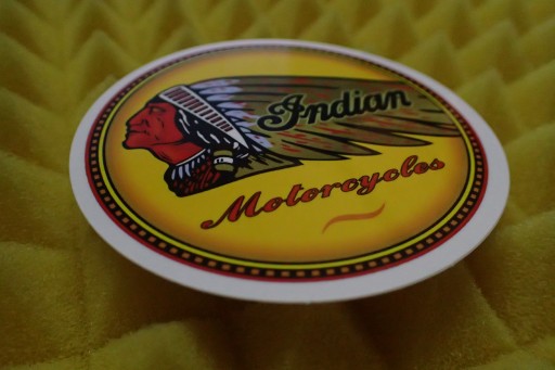 NÁLEPKA INDICKÝCH MOTOCYKLOV 7,3 x 7,3 cm