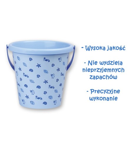 Modré pieskové vedro Plážová hračka