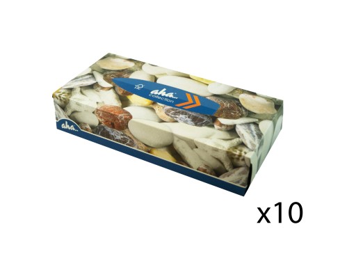 Aha Collection neparfumované vreckovky, 2 vrstvy. 100 ks.