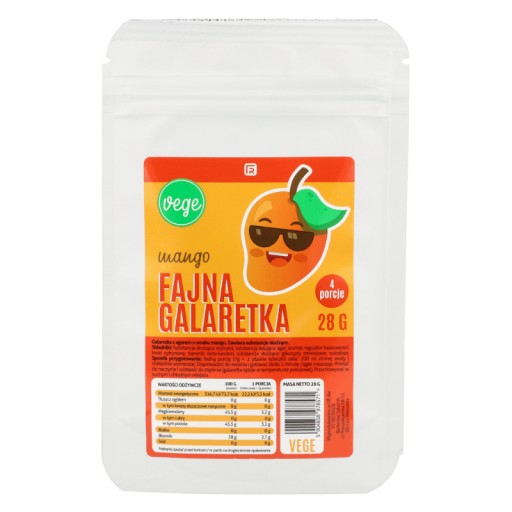 FITREC Fajna Vegan Mango Jelly 28g (4 porcie)