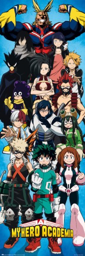 Plagát My Hero Academia All Characters 53x158 cm