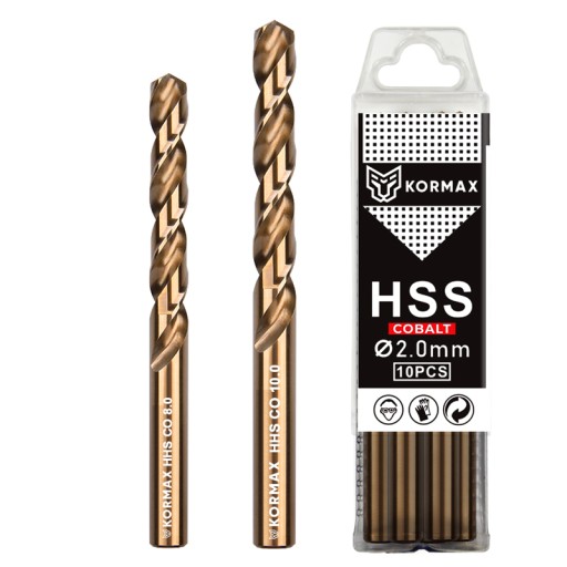 Vrták do kovu 6,0 mm HSS Co5 kobalt Kormax