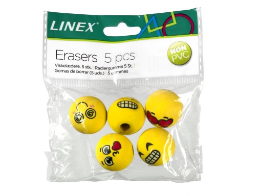 Gumy na ceruzky Linex Emoji (5)