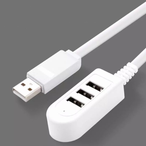 HUB 3x USB 120 cm SHORT PORT SPLITTER