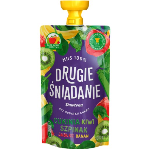 Mousse Dezert Cuketa Kiwi Špenát 100 g Dawtona