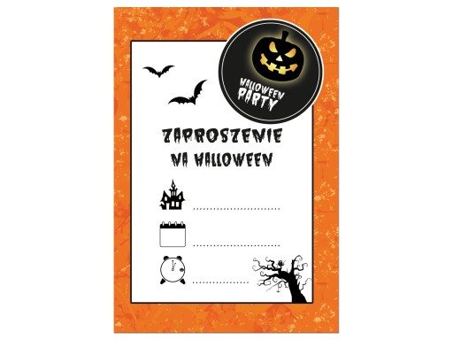 Pozvánky na Halloween Haunted House 6 ks