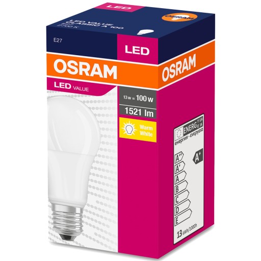 LED žiarovka A60 E27 13W 100W 1521lm 2700K OSRAM