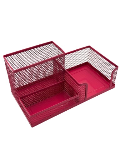 Pen&GO Organizér na pero na stôl sieťovaný box na náradie PG9058 Pink