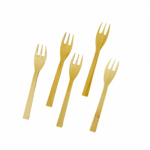 Fingerfood - Bambusové vidličky pre 9,5 cm -50 ks