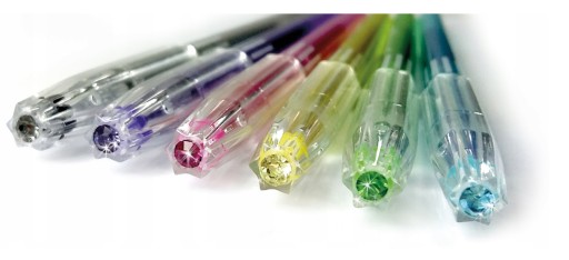 DIAMANTOVÉ GLITROVÉ PERÁ KIDEA SET 6 FARIEB