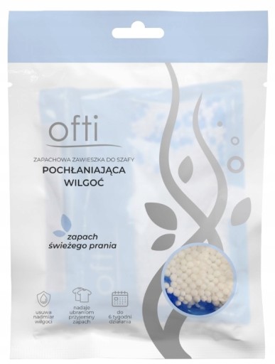 OFTI - VOŇANÝ VEŠIAK NA ŠATNÍK, POhlcujúci VLHKOSŤ