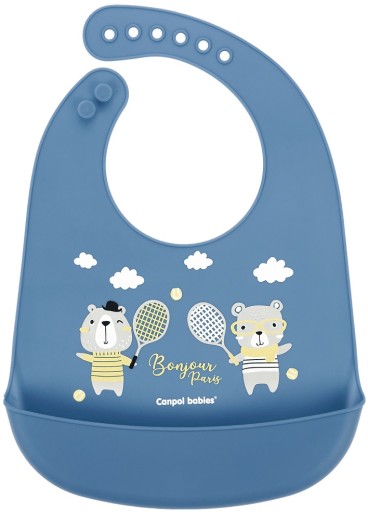 Canpol silikónový BIB s BONJOUR POCKET 4m+