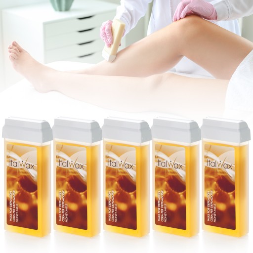 ItalWax Medový transparentný depilačný voskový valček 100ml
