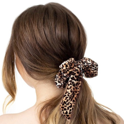 HAIR RUB, šatka SCRUNCHIES, leopardí pás