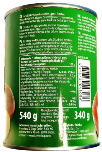 Gaštany PLNOVODNÉ 540g DIAMANT