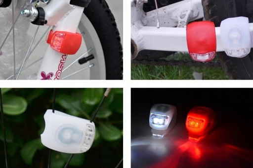 LED BICYKLOVÉ SVETLO PREDNÉ ZADNÉ SVETLÁ 2 KS