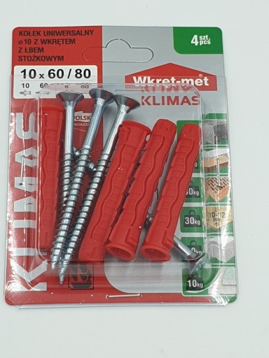 Upevňovací kolík Wkręt-Met SFX-10x60mm 4 ks