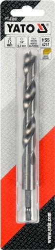ŠESTIHRANNÁ 1/4 ŠPIRÁLOVÁ VŔTAČKA DO DREVA VŔTAČKA 12mm HSS OCEL