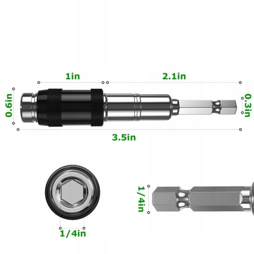 UHOLOVÁ PREDLŽOVACIA RÚČKA 1/4” MAGNETICKÁ OTOČNÁ