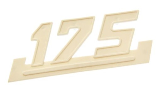 Slaninový odznak WSK 175 biely emblémový org vzor