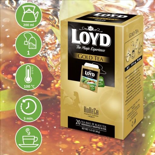 Horeca Express čierny čaj pre hotely a catering Zlatý čaj 20T LOYD