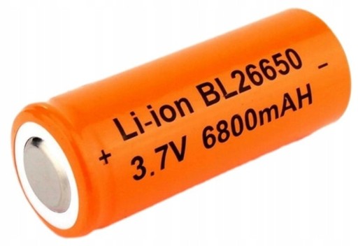 Nabíjateľná batéria Lithium Ion 26650 6800 mAh 3,7 V