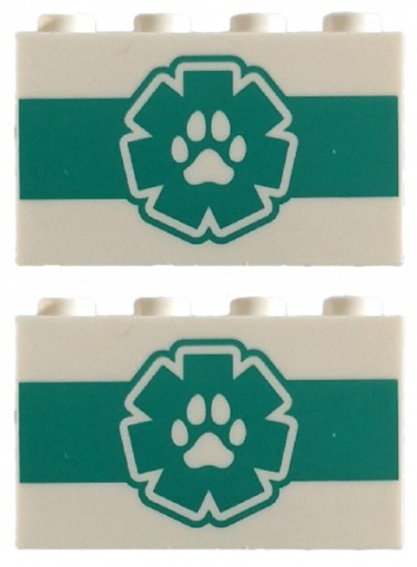 LEGO 14718pb060 PANEL veterinár pre psov (4g) 2 ks.