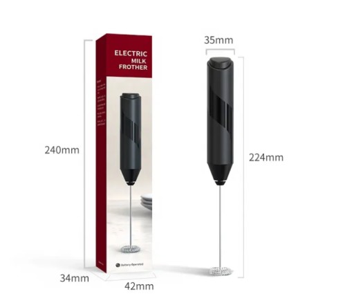 Elektrický napeňovač mlieka, káva, čokoláda, šľahacia metla, mini bezdrôtový mixér