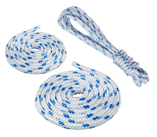 POLYPROPYLÉNOVÉ LANO Splietané plachtárske lano biele 6mm 20M