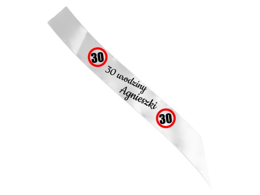 Personalizovaná šerpa k 30. narodeninám s vaším menom