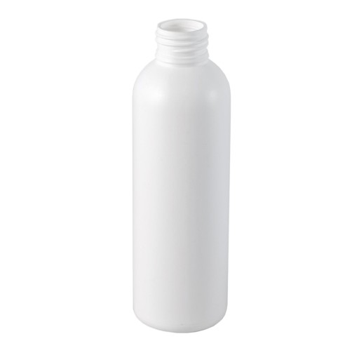 Fľaša s pumpičkou 150ml, HDPE, 24/410, biela