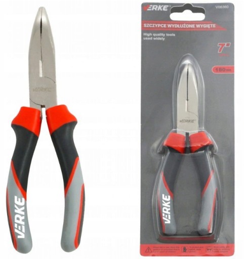 KOMBINOVANÉ KLIEŠTE PREDĹŽENÉ PREHNUTÉ 180mm VERKE