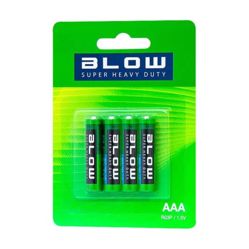 4 x fúkacia ZINOK-UHLÍKOVÁ SUPER HEAVY DUTY AAA BATÉRIA (R3)