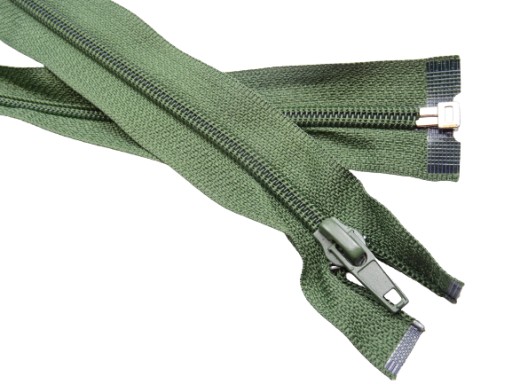 Špirálový zips 80 cm Zelená