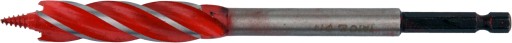 VŔTAČKA DO DREVA VŔTAČKA 14MM 4 KOTOPELE ŠESTUSTRANNÁ OCEL HRC