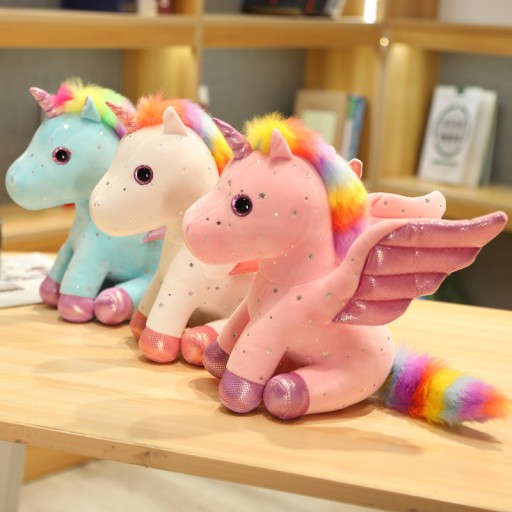 Roztomilý jednorožec plyšový maskot 14 CM kľúčenka