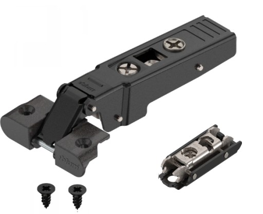 BLUM 70T950A.TL CLIP top ONYX pánt pre hliníkový rám 95° voľný + vodiaca lišta
