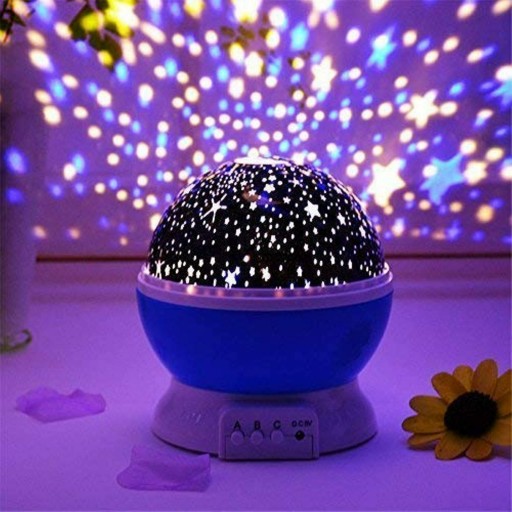 ROTAČNÁ NOČNÁ LAMPA STARS SKY PROJECTOR 2v1