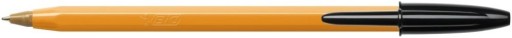 BIC ORANŽOVÝ ORIGINÁL JEMNÝ GULIČKOVÝ ČIERNY 5 KS.