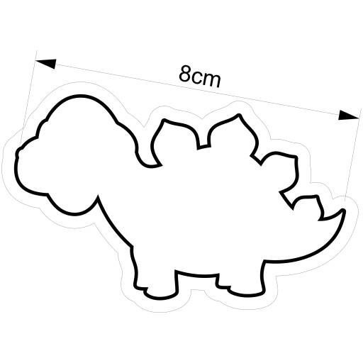 Malý vykrajovač Stegosaurus Dinosaurus 62 8cm