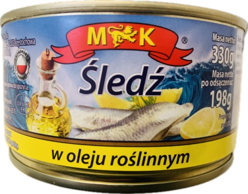 SLEĎ V RASTLINNOM OLEJI 330 G MK