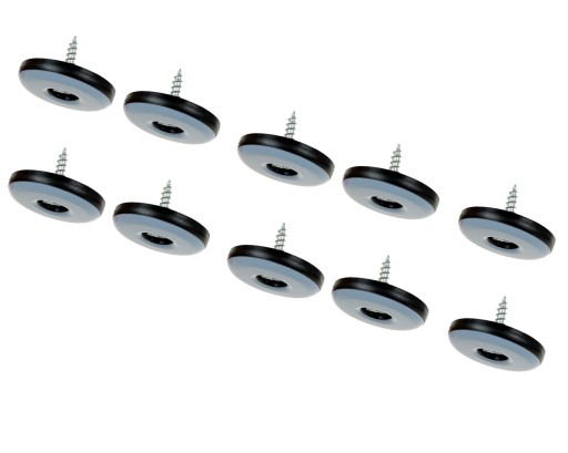 4x teflónové podložky na nábytkové skrutky priemer 40mm
