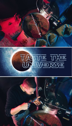 Zmes čerstvo pražených kávových zŕn Taste The Universe 50G pre kávovar na espresso